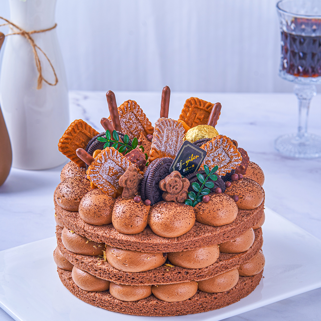 【巧克力裸蛋糕】巧克力风味裸蛋糕少奶油最爱（提前6--8小时下单，18:00后下单最快第二天15:30后可到店取货，具体时间看门店而定。）