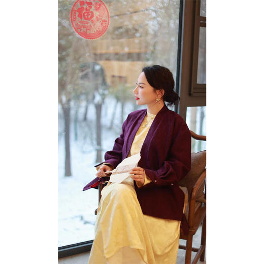 【抖音专属】【贺春系列】中式外套（23805776-凝夜紫） 商品图1