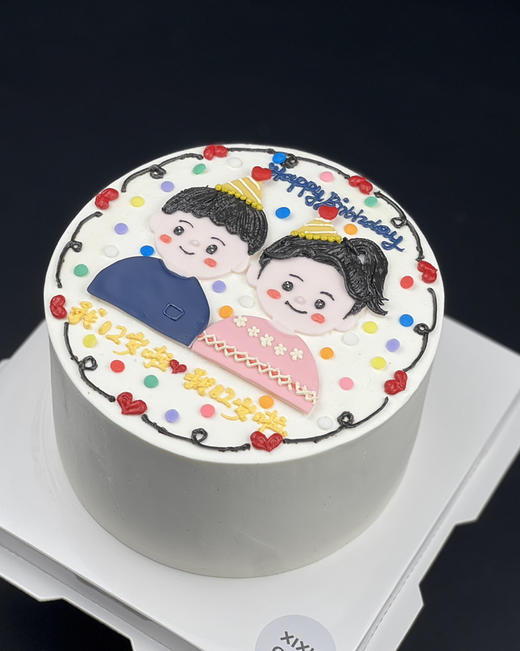 双胞胎翻糖蛋糕 商品图2