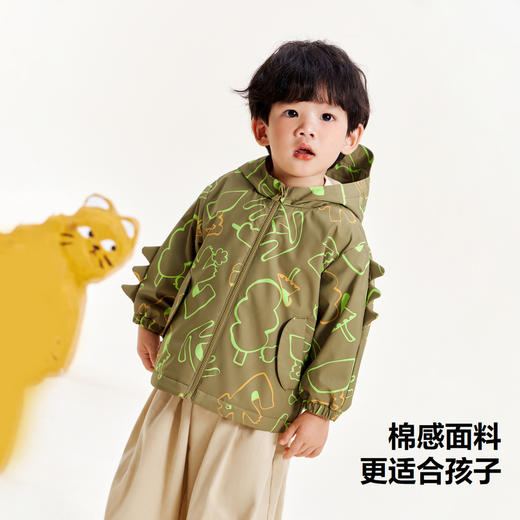 【小软皮】迷你巴拉男童女童连帽外套冬新宝宝儿童便服 商品图2