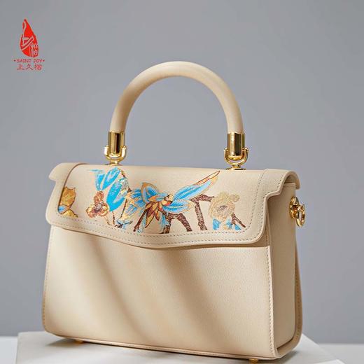 SAINTJOY/上久楷 宋锦女式拎包  锦枝玉叶 BWS23A0702 商品图10