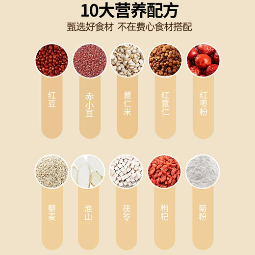 营养健康早餐红豆薏米枸杞粉休闲下午茶饱腹500g 商品图3