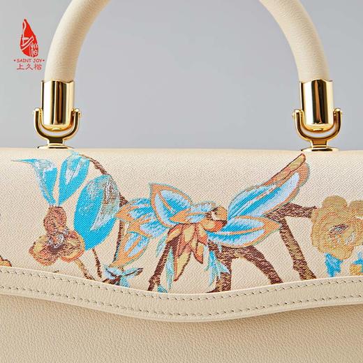 SAINTJOY/上久楷 宋锦女式拎包  锦枝玉叶 BWS23A0702 商品图6