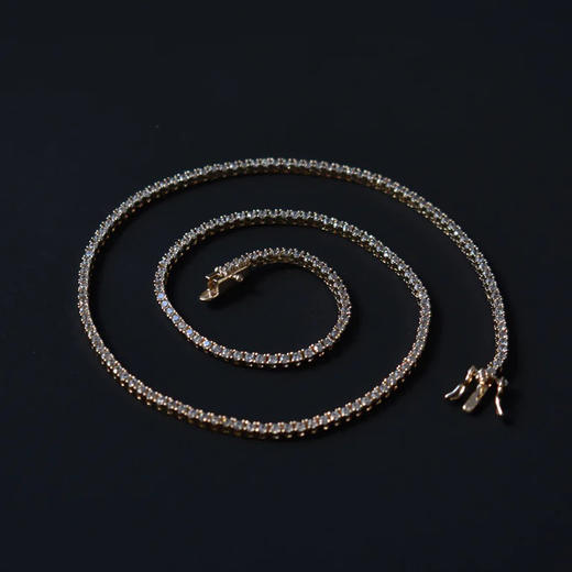 北京仓｜Lili Claspe-Mini Amina-迷你 金色 网球 手链［美国设计师］ 商品图1