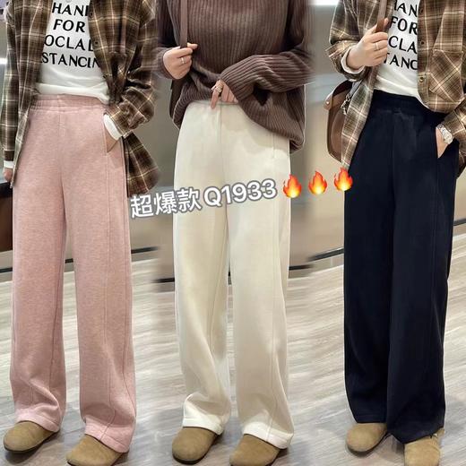 2023年新款秋冬休闲加绒加厚裤子KW3DN2002101 商品图0