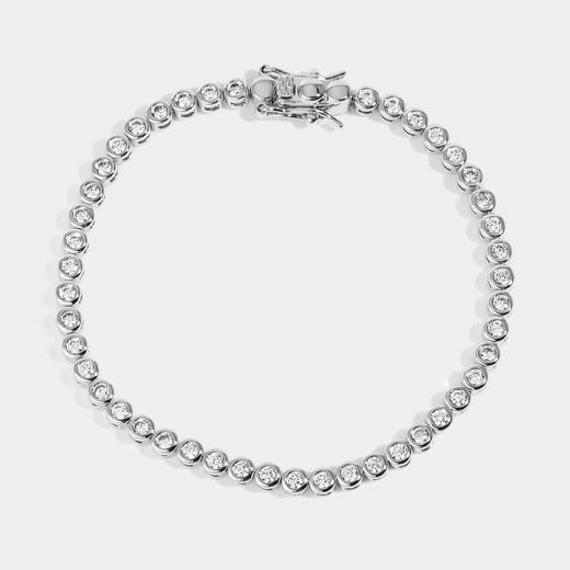 北京仓｜Lili Claspe-Mini Reese-银色 迷你 网球 手链［美国设计师］ 商品图1