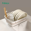 FaSoLa厨房沥水碗架简约碗柜小型放碗沥水架多功能家用碗筷餐具收纳篮筐 商品缩略图5