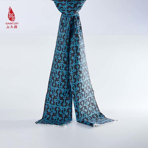 SAINTJOY/上久楷 丝毛围巾  丝毛长巾  山涧扣 CJS23022 商品图2