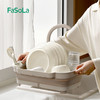 FaSoLa厨房沥水碗架简约碗柜小型放碗沥水架多功能家用碗筷餐具收纳篮筐 商品缩略图2