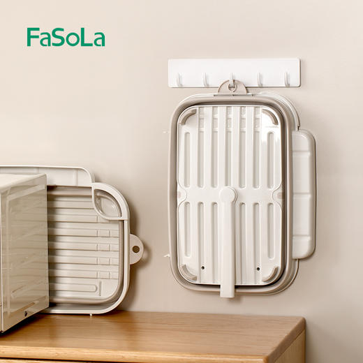 FaSoLa厨房沥水碗架简约碗柜小型放碗沥水架多功能家用碗筷餐具收纳篮筐 商品图3