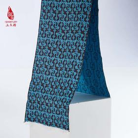 SAINTJOY/上久楷 丝毛围巾  丝毛长巾  山涧扣 CJS23022