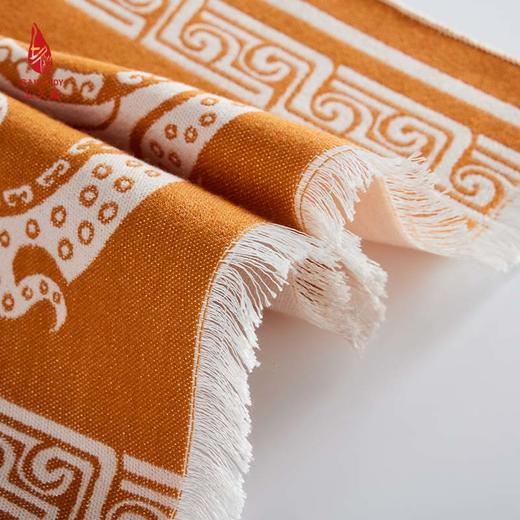 SAINTJOY/上久楷 丝毛围巾  丝毛长巾  祥瑞龙纹 CJS23024 商品图6