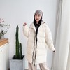 2023冬季新款小众白鹅绒长款立领简约百搭显瘦羽绒外套 商品缩略图0