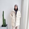 2023冬季新款小众白鹅绒长款立领简约百搭显瘦羽绒外套 商品缩略图1