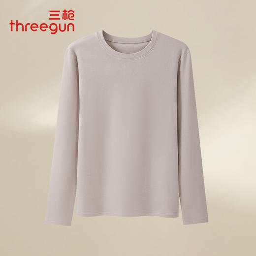 Threegun三枪 【金舒绒】圆领女士长袖上衣打底衫-24344A011 商品图6