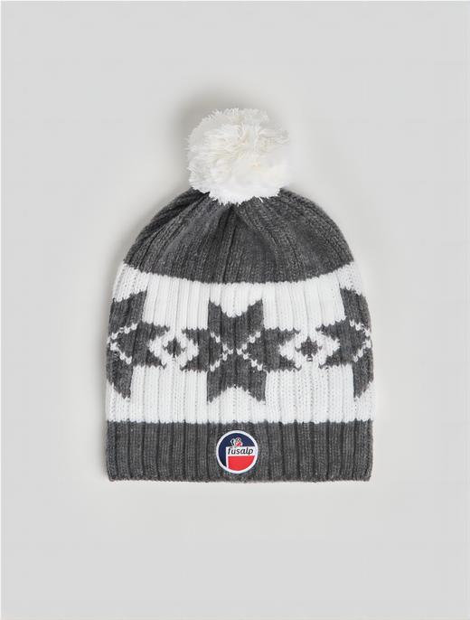 Fusalp - Pompon  - 女装 - 帽子 - 灰色/白色 商品图0