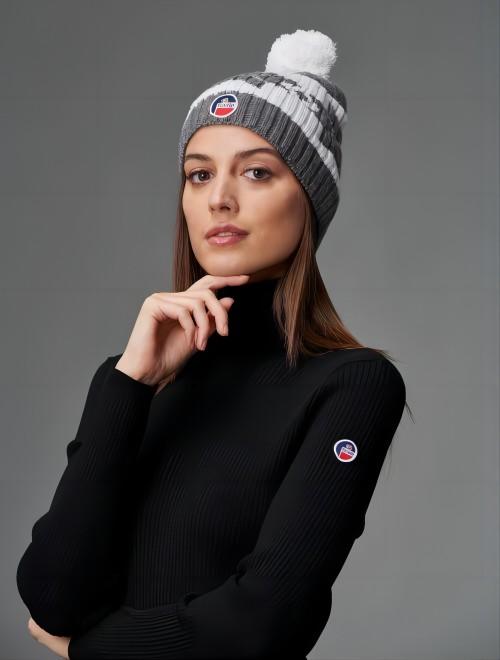 Fusalp - Pompon  - 女装 - 帽子 - 灰色/白色 商品图2