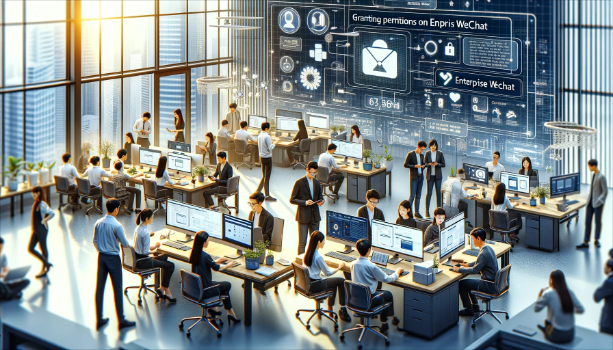 企业微信给员工开通权限