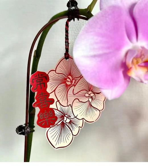 年宵花卡片(茹）-金葱烫金卡-烫金乔迁-新年贺卡-上上签-醒狮-喜庆贴纸 商品图5