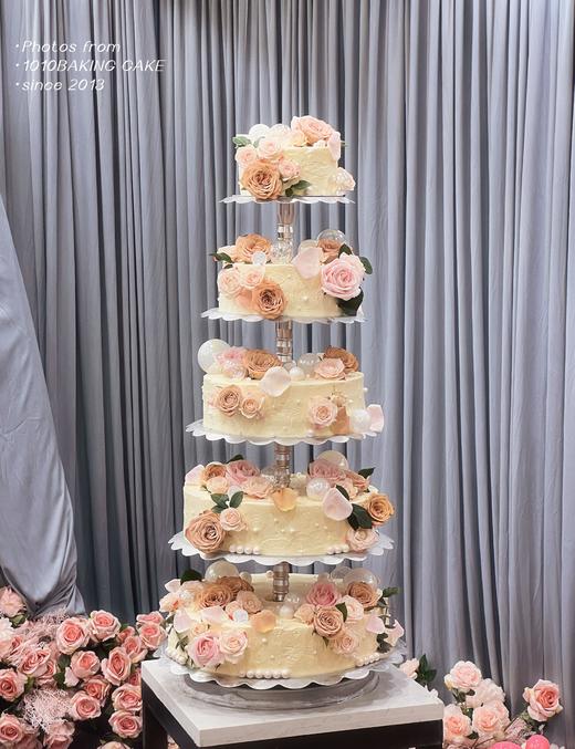 「优雅·鲜花款」聚会大糕·100%动物奶油（附图6~14寸五层·提前48小时预订） 商品图0