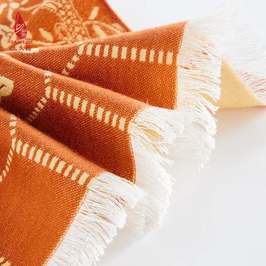 SAINTJOY/上久楷 丝毛围巾  丝毛长巾  鱼藻纹锦  CJS23025 商品图5