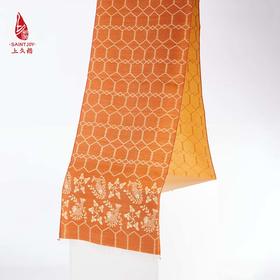 SAINTJOY/上久楷 丝毛围巾  丝毛长巾  鱼藻纹锦  CJS23025
