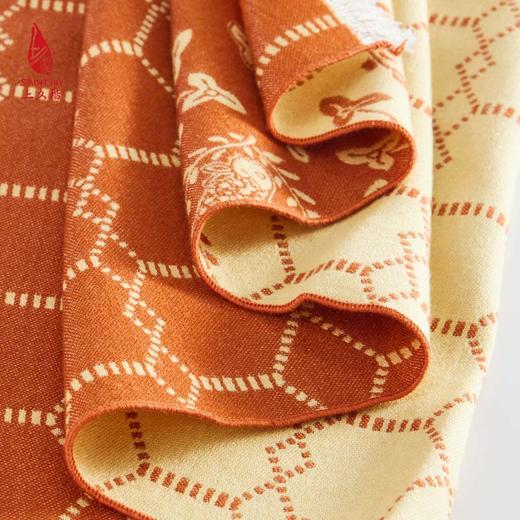 SAINTJOY/上久楷 丝毛围巾  丝毛长巾  鱼藻纹锦  CJS23025 商品图4