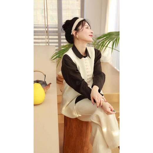 【贺春系列】马甲（24704022-凝脂 ） 商品图5