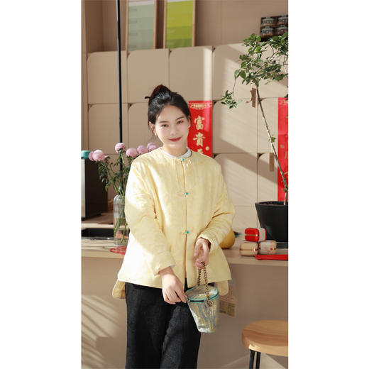 【抖音专属】【贺春系列】中式棉服（23802523-莺儿） 商品图1
