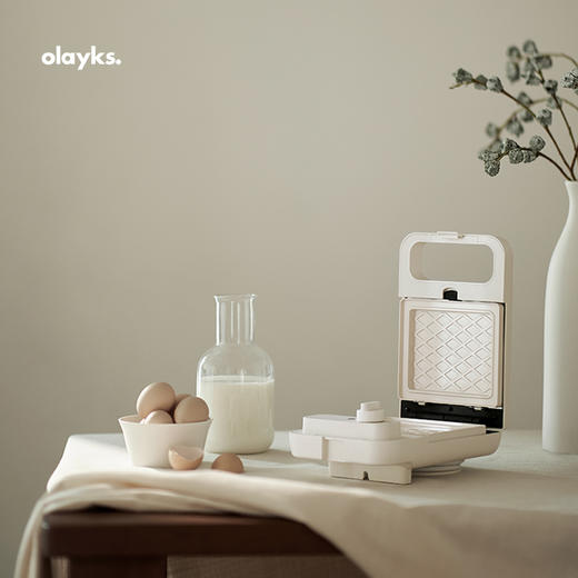 olayks欧莱克原创设计三明治定时早餐机家用小型多功能华夫饼面包 商品图5