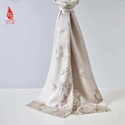SAINTJOY/上久楷 女士宋锦双面长巾 围巾 云芝  SJ16006 商品图8