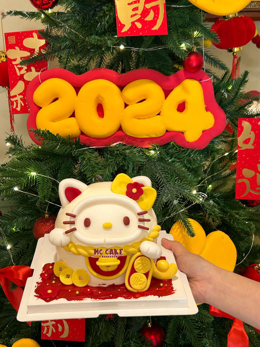 新年招财猫立体蛋糕 商品图1
