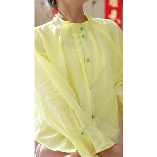 【贺春系列】衬衫（24710054-黄白游） 商品图3