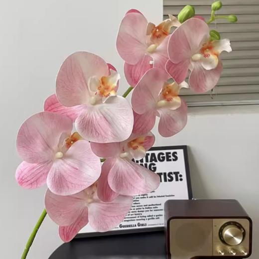 年宵花 高炸裂7D立体仿真蝴蝶兰--手感保湿绣球--高端天堂鸟-垂吊鸟-百合-红掌 商品图4