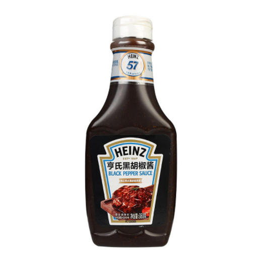 亨氏黑胡椒酱360g牛排烧烤酱料黑椒汁拌面酱低脂脂肪家用调味料 商品图1