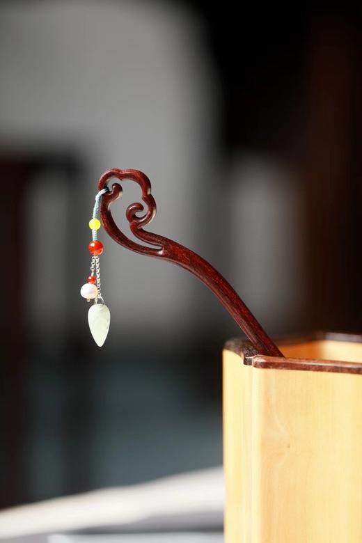 清云°小叶紫檀发簪 商品图2