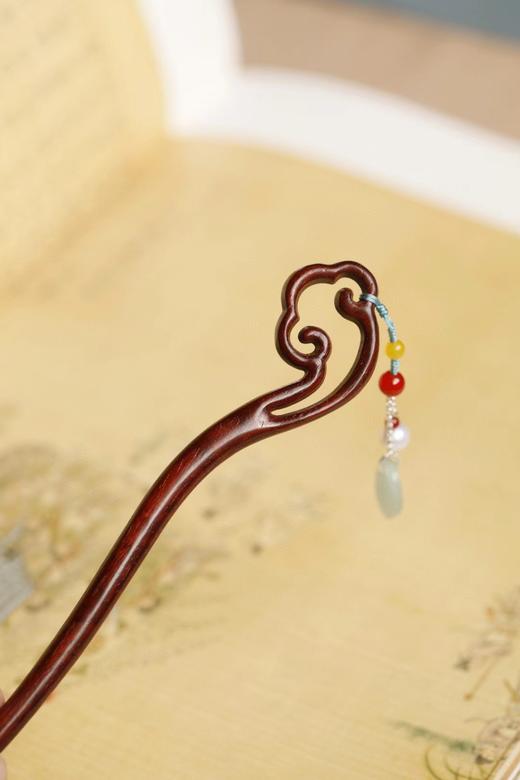 清云°小叶紫檀发簪 商品图7