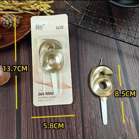 N06 数字生日蜡烛（数字6）