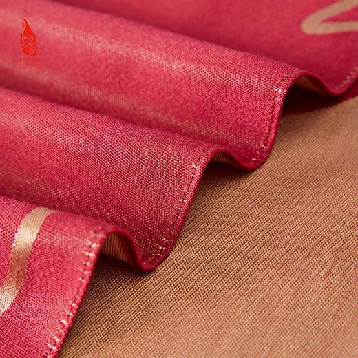 SAINTJOY 上久楷 真丝长巾 暗红色 牛气冲天  CJS20026 商品图1