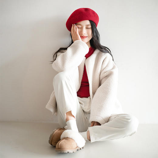 MB095 疯帽子与爱丽丝羊毛贝雷帽 好气色好面料好版型 商品图5