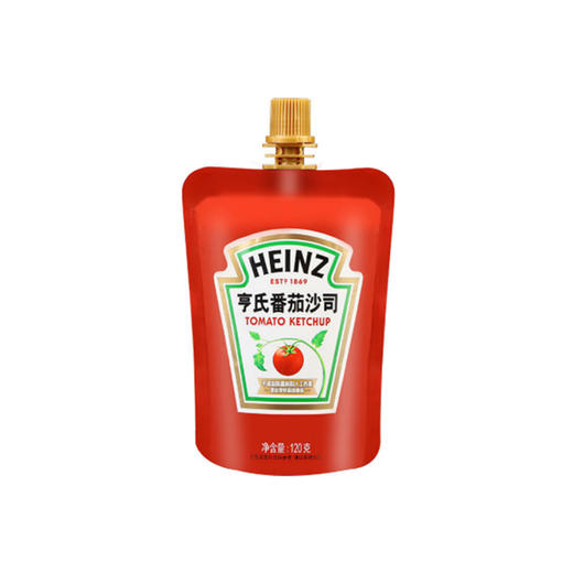 亨氏0脂肪番茄酱 番茄沙司家用挤压袋小包装薯条披萨手抓饼酱司120g 商品图1