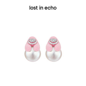 [捡漏价]lost in echo2023秋冬新品Yetti滚雪球珍珠植绒⽿钉气质精致耳饰