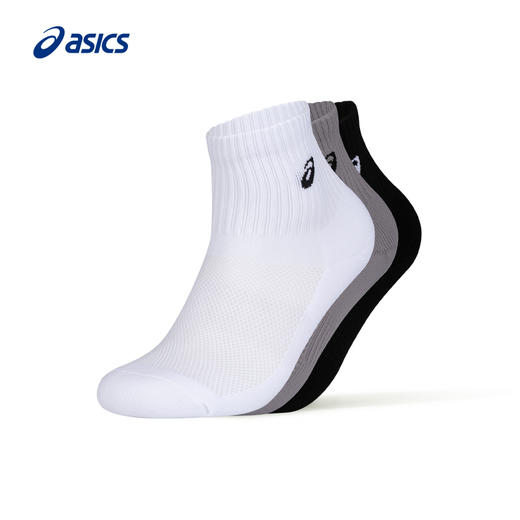 ASICS亚瑟士男女袜子情侣舒适透气时尚LOGO印花五双包运动袜3033B635 商品图0