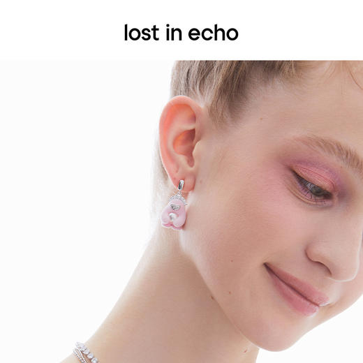 [捡漏价]lost in echo2023秋冬新品Yetti怪兽植绒⽿环小众设计珍珠耳钉女 商品图4