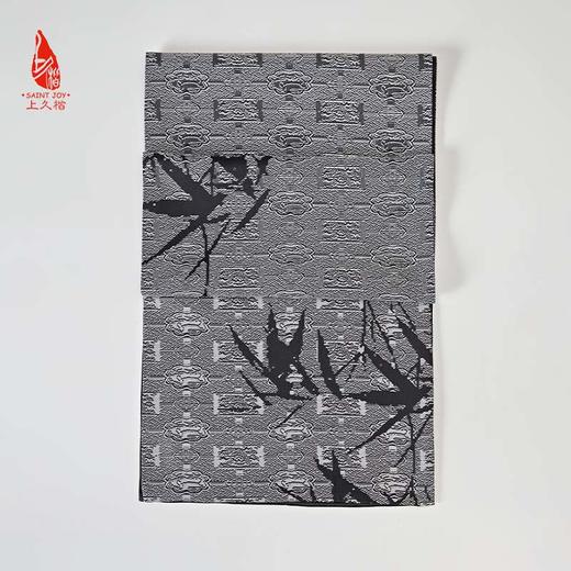 SAINTJOY/宋锦双面长巾 影竹·银灰 CJ13261 商品图6