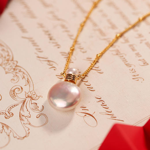 MANREYA玛芮雅“转运宝瓶”淡水珍珠项链法式复古an 商品图11