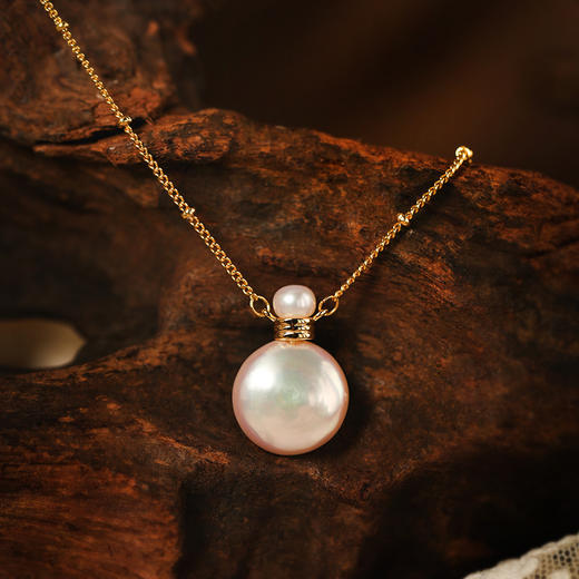 MANREYA玛芮雅“转运宝瓶”淡水珍珠项链法式复古an 商品图5