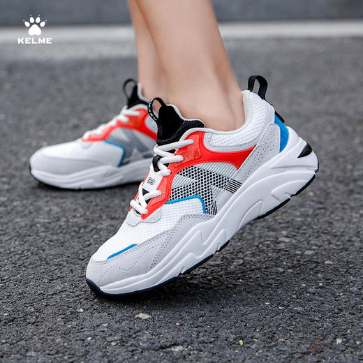 卡尔美 男女同款四季复古撞色拼接老爹鞋情侣休闲运动鞋 商品图3