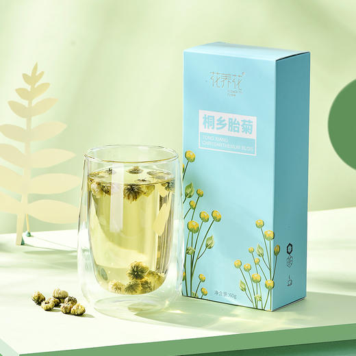 花养花丨桐乡胎菊 杭白菊 菊花茶 花茶 60g/盒 商品图0