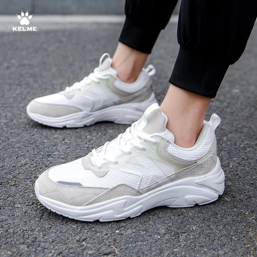 卡尔美 男女同款四季复古撞色拼接老爹鞋情侣休闲运动鞋 商品图6